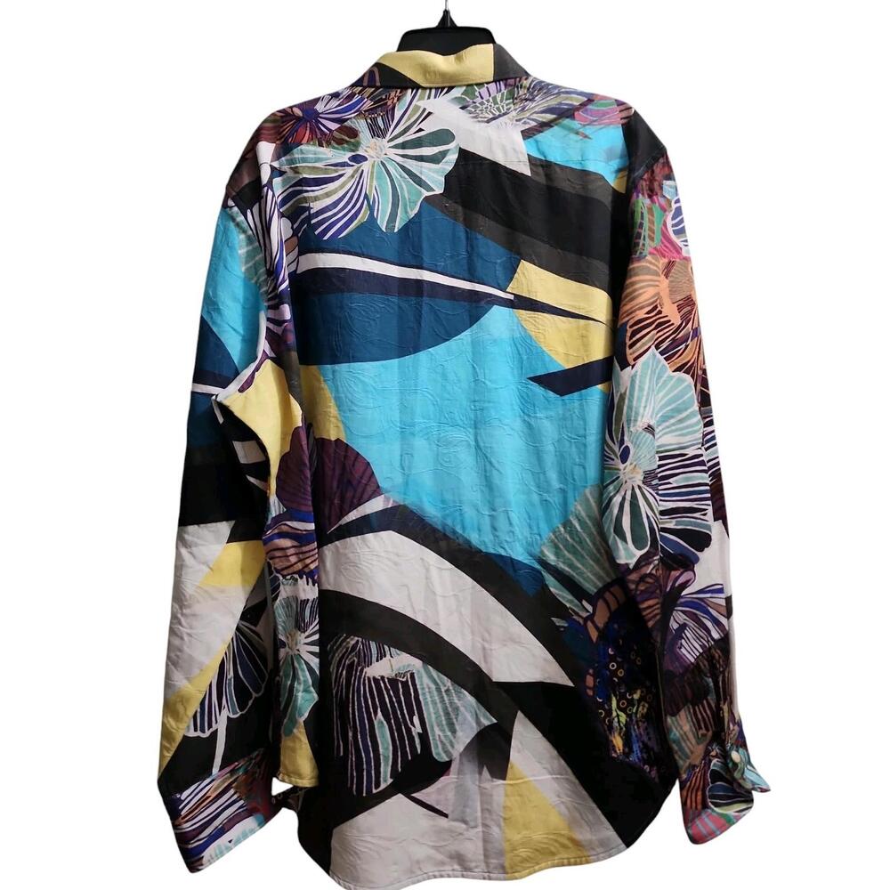 Robert Graham Mens Size XL Begonia Limited Edition Floral Shirt NWT 46/577 - Picture 8 of 14
